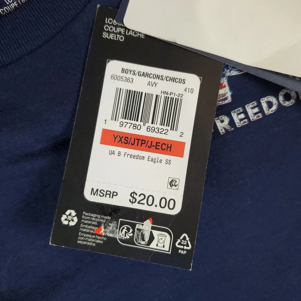 Under Armour new tags